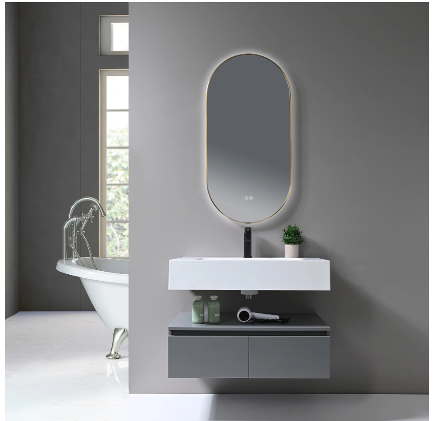 Framed Back Light LED Mirror - LMF924B