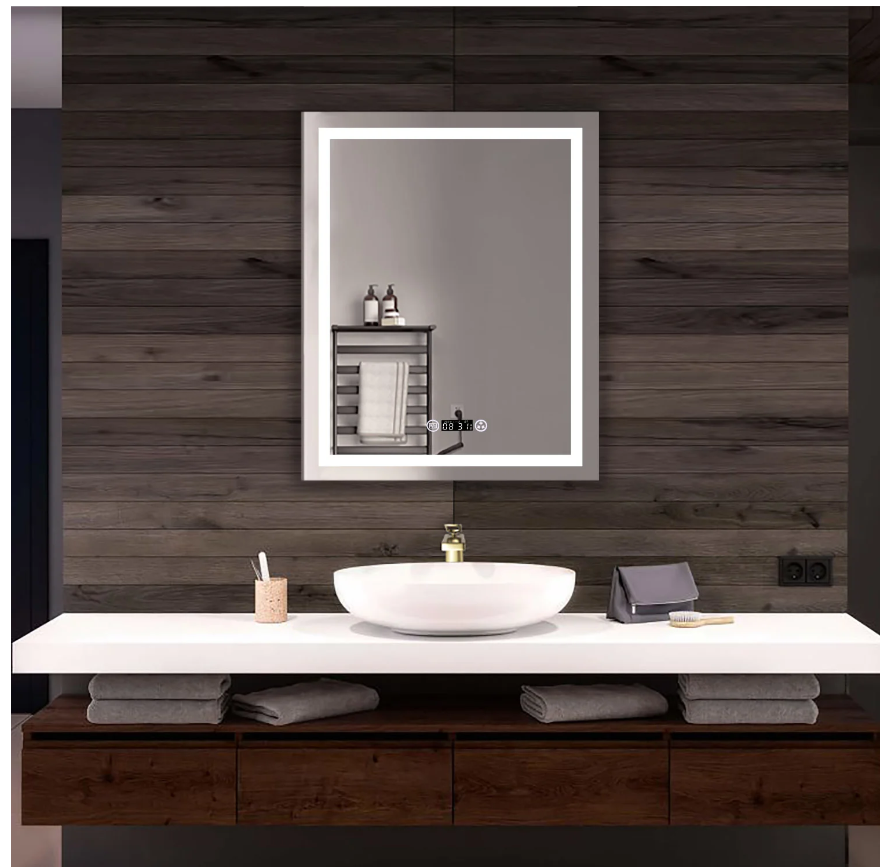 Bathroom LED Vanity Mirror w/ Built-in Bluetooth Speaker - MSL-105T