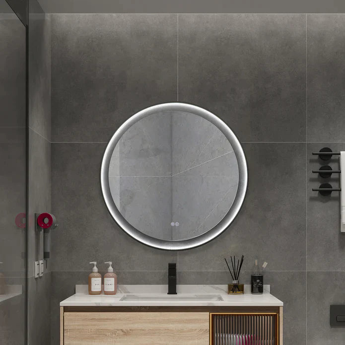 Bathroom LED Vanity Mirror (Black Blackground) - LEDBMF624BSS