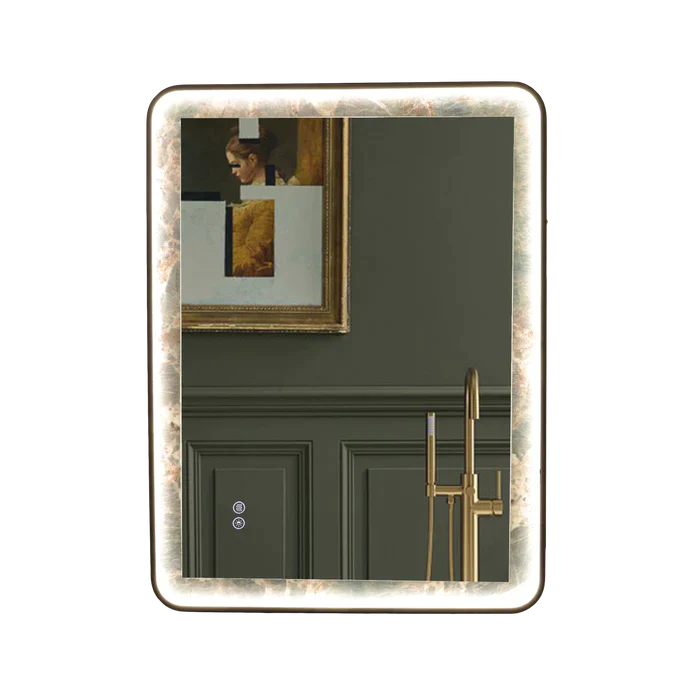 Bathroom LED Vanity Mirror (Amazon Green Background) - LEDBMF217GSLAB