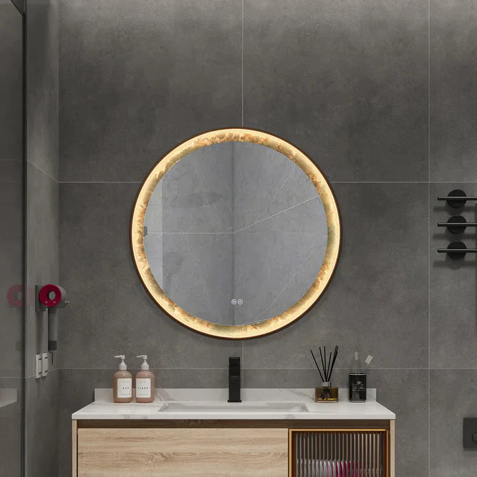 Bathroom LED Vanity Mirror (Amazon Green Background) - LEDBMF624-GSLAB