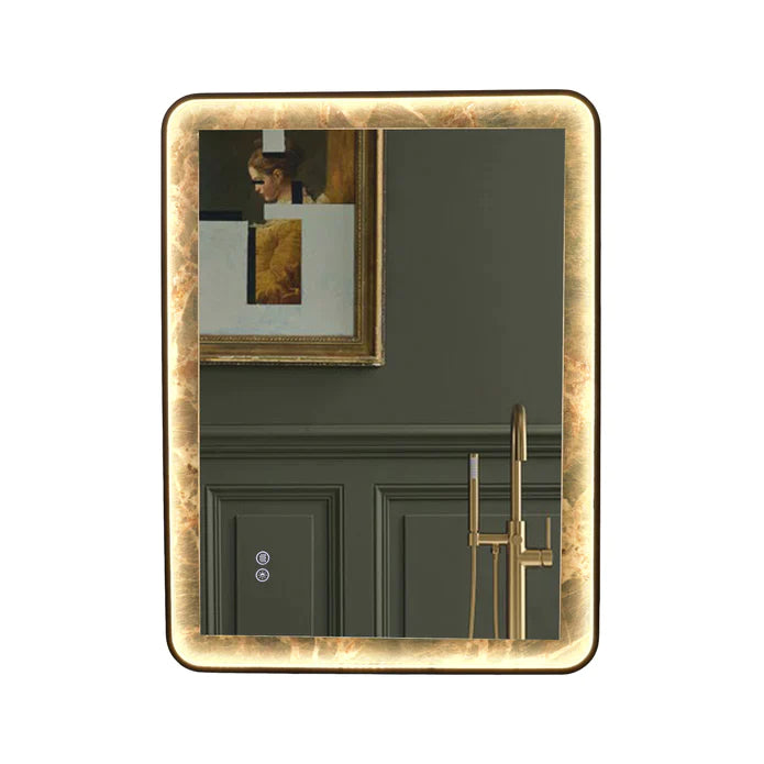 Bathroom LED Vanity Mirror (Amazon Green Background) - LEDBMF217GSLAB