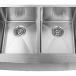 Farmhouse/Apron Double Kitchen Sink - 30" - Stainless Steel