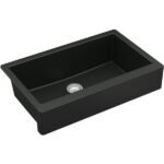 32 " Black Single Quartz undermount Sink