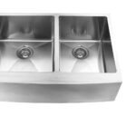 Farmhouse/Apron Double Kitchen Sink - 33"- Stainless Steel