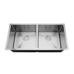 Double Undermount Sink - 34" - Stainless Steel