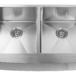 Farmhouse/Apron Double Kitchen Sink - 36" - Stainless Steel