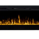 Flamehaus Electric LED Fireplace Insert - 50"- Black