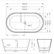ALLURE One Piece Bathtub - ALLURE 1500/1700 - Image 4