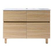 Modern Floor Cabinet Vanities Combination Kit 1 - FV3810 + BASIN3810 - Image 3