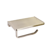 MADISON Bathroom Toilet Paper Single Holder with Shelf - Image 6