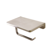 MADISON Bathroom Toilet Paper Single Holder with Shelf - Image 10