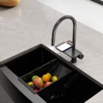 TIFFANY Single Handle Pull-down Spray; Waterfall Kitchen Faucet