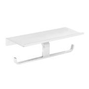 Bathroom Toilet Paper Double Holder With Shelf - Image 3