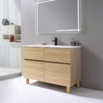 Modern Floor Cabinet Vanities Combination Kit 1 - FV3810 + BASIN3810