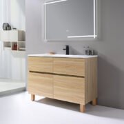 Modern Floor Cabinet Vanities Combination Kit 1 - FV3810 + BASIN3810