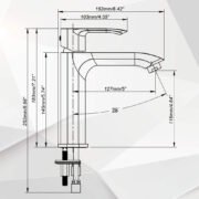 SLIM Single Hole Bathroom Faucet - Image 14