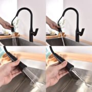 TIMELYSS Pull-down Dual Spray Kitchen Faucet - Image 2