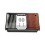 32" Workstation Undermount Double Bowls 50/50 Kitchen Sink In 16 Gauge - Image 6