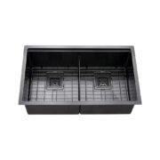 32" Workstation Undermount Double Bowls 50/50 Kitchen Sink In 16 Gauge - Image 2