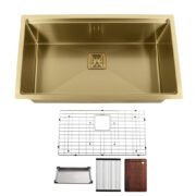32" Workstation Under Mount Single Bowl Kitchen Sink In 16 Gague - Image 15