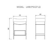 European Single Bathroom Vanity with Ceramic Vanity Top - Image 5