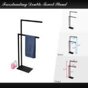 Bathtub Freestanding Double Towel Stand - Image 5