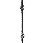 Stair Spindles- Hollow Single Basket Double Twist