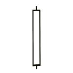 Stair Spindles- Hollow Single Rectangle Modern Iron Balusters