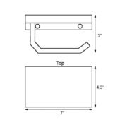 MADISON Bathroom Toilet Paper Single Holder with Shelf - Image 11