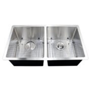 30" Mission Undermount Kitchen Sink-18G Double Bowl