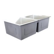 30" Mission Undermount Kitchen Sink-18G Double Bowl - Image 3