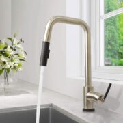 CASCADE Single Handle Pull-down Spray Kitchen Faucet