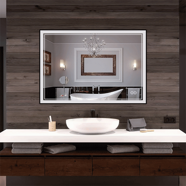 INFINITY SP Front-lit Framed Bathroom LED Vanity Mirror