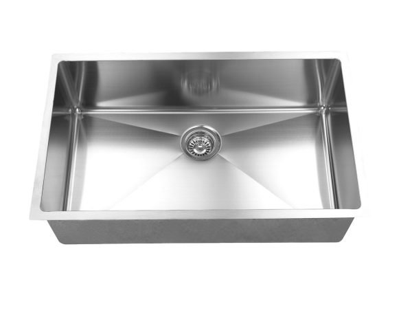 Single Undermount Sink - 30" - Stainless Steel - ES-3018-10S-RD
