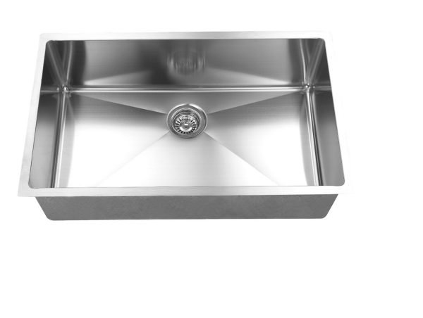 Single Undermount Sink - 32" - Stainless Steel - ES-3218-10S-RD