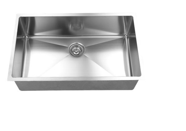 Single Undermount Sink - 34" - Stainless Steel - ES-3418-10S-RD