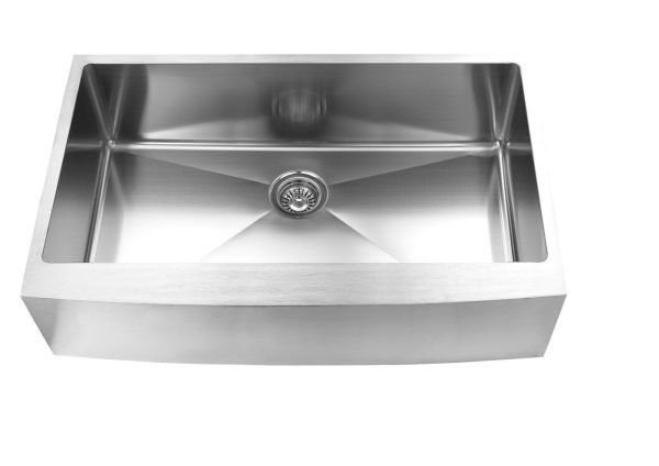 Farmhouse/Apron Kitchen Sink - 36" - Stainless Steel - ES-3620-10S-RD-AP