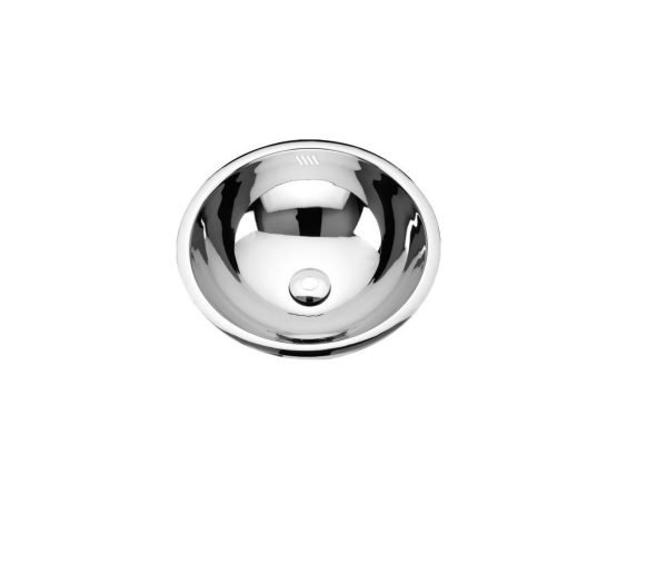 Undermount Round Sink - 16.25" - Polished Stainless Steel - ES-420-7