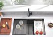 32" Workstation Undermount Double Bowls 50/50 Kitchen Sink In 16 Gauge - UNS1515P