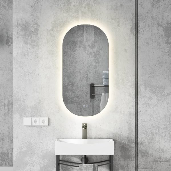 MODERNO Runway Style Backlit Frameless Bathroom LED Mirror