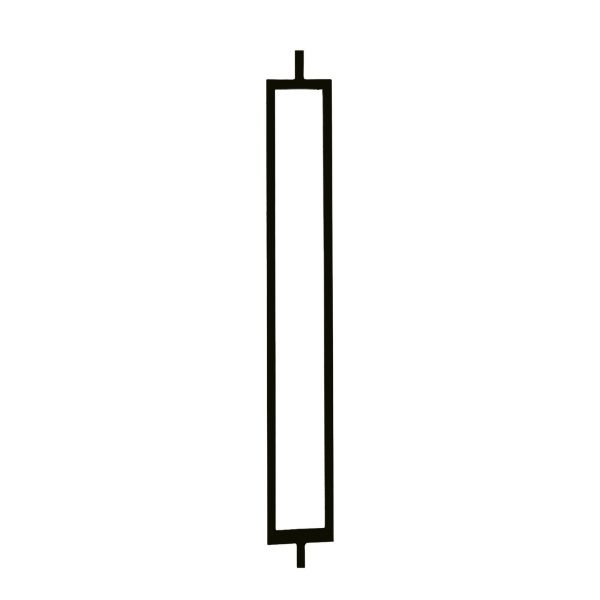 Stair Spindles- Hollow Single Rectangle Modern Iron Balusters