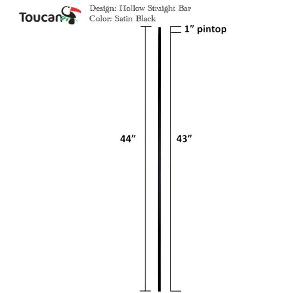 Stair Spindles- Hollow Straight Bar