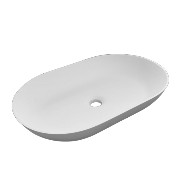 Solid Surface Oval Vessel Sink - VSOVAL550