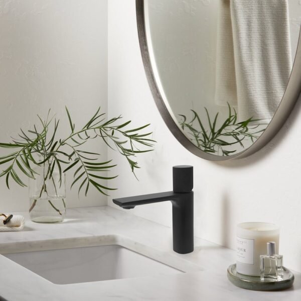 TIMELYSS Single Hole Bathroom Faucet - Knurled Version
