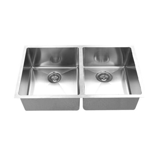 Double Undermount Sink - 34" - Stainless Steel - ES-3418-10D-RD
