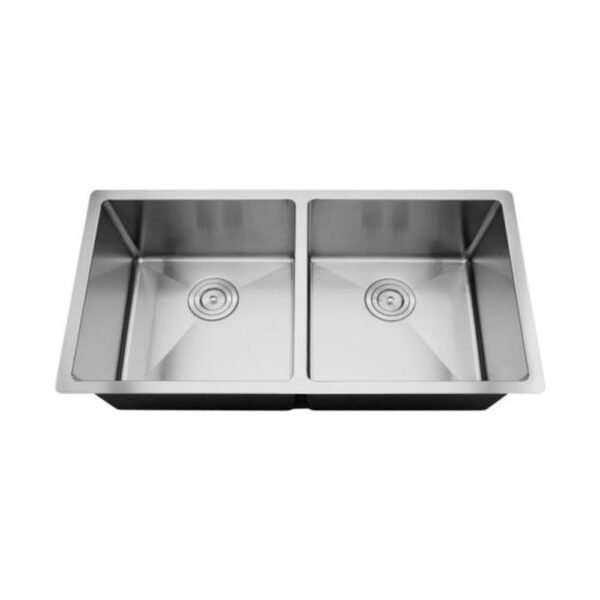 Double Undermount Sink - 34" - Stainless Steel - ES-3419-10D-RD