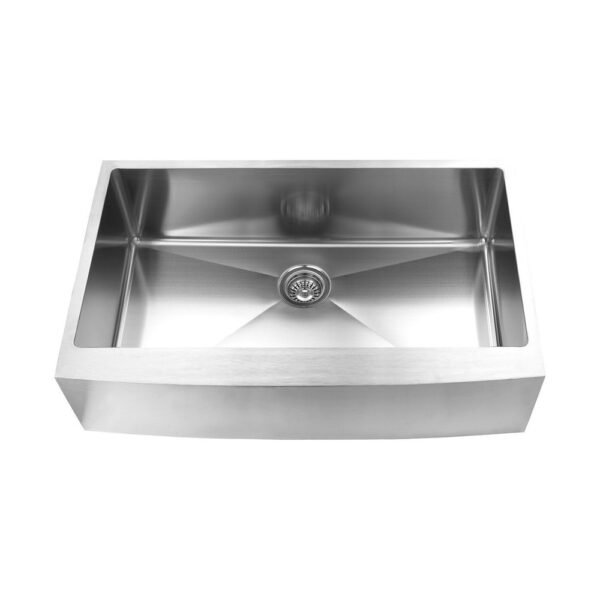 Farmhouse/Apron Kitchen Sink - 36" - Stainless Steel - ES-3620-10S-RD-AP