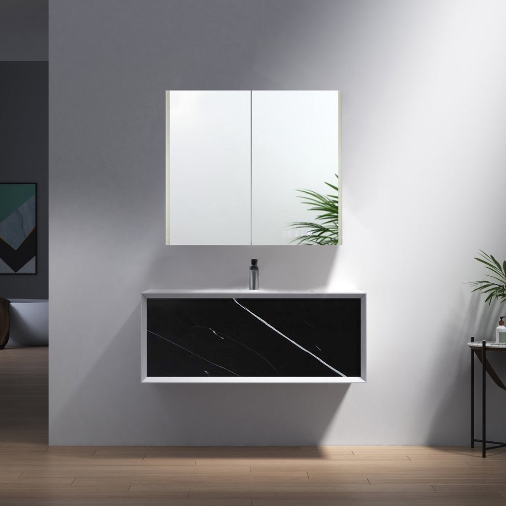 LED Mirror with Medicine Cabinet
