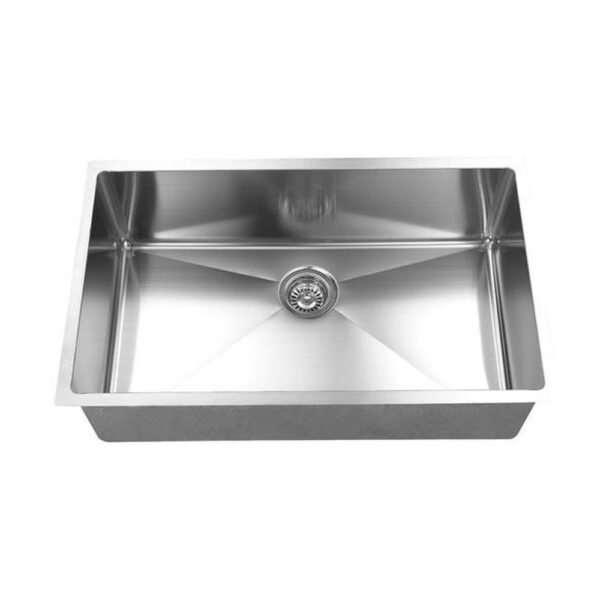 Single Undermount Sink - 30" - Stainless Steel - ES-3019-10S-RD
